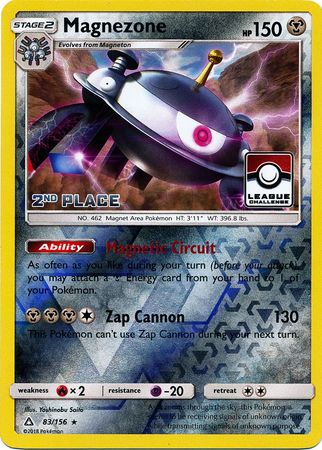 Magnezone (83/156) (League Promo 2nd Place) [Sun & Moon: Ultra Prism] - The Mythic Store | 24h Order Processing