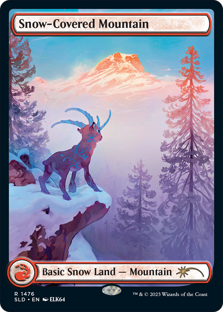 Snow-Covered Mountain (1476) (Rainbow Foil) [Secret Lair Drop Series] - The Mythic Store | 24h Order Processing