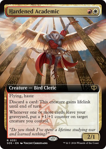 Hardened Academic (Extended Art) [Secrets of Strixhaven] - The Mythic Store | 24h Order Processing