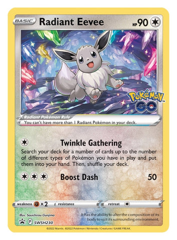Radiant Eevee (SWSH230) [Sword & Shield: Black Star Promos] - The Mythic Store | 24h Order Processing
