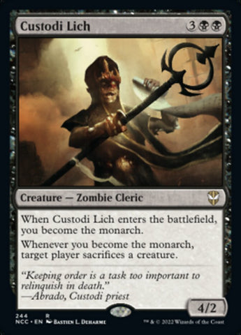 Custodi Lich [Streets of New Capenna Commander] - The Mythic Store | 24h Order Processing