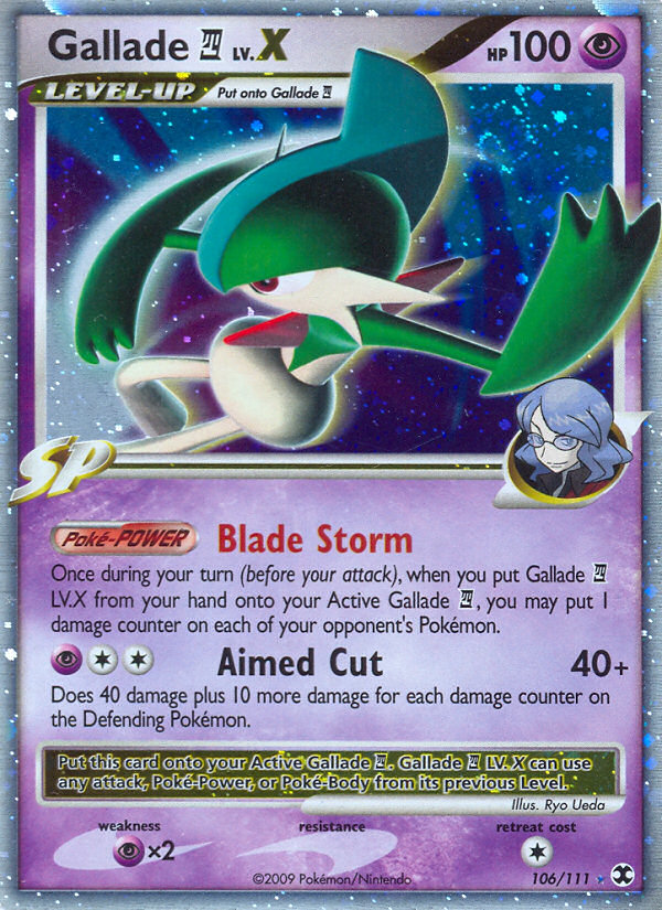 Gallade LV.X (106/111) [Platinum: Rising Rivals] - The Mythic Store | 24h Order Processing
