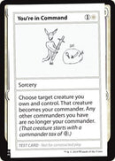 You're in Command (2021 Edition) [Mystery Booster Playtest Cards] - The Mythic Store | 24h Order Processing