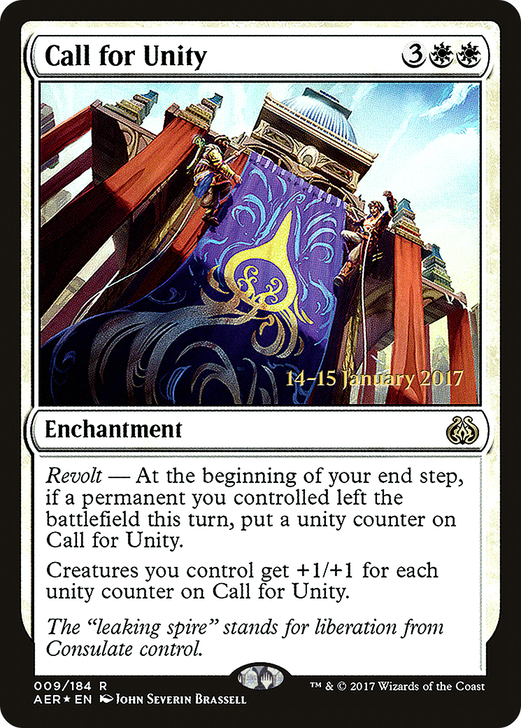 Call for Unity [Aether Revolt Prerelease Promos] - The Mythic Store | 24h Order Processing