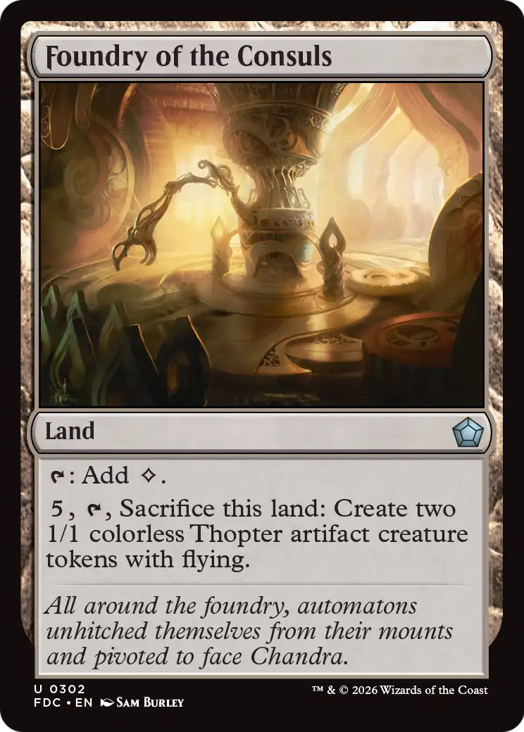 Foundry of the Consuls [Foundations Commander] - The Mythic Store | 24h Order Processing