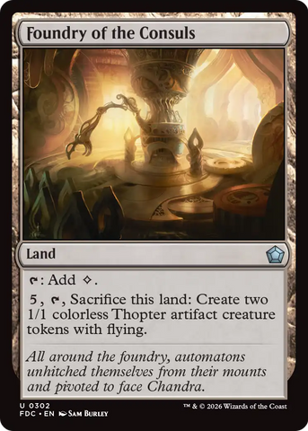 Foundry of the Consuls [Foundations Commander] - The Mythic Store | 24h Order Processing