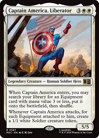 Captain America, Liberator [Marvel Super Heroes Commander] - The Mythic Store | 24h Order Processing