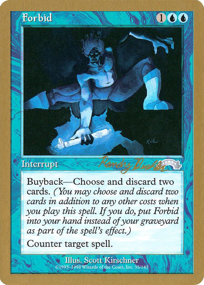 Forbid (Randy Buehler) [World Championship Decks 1998] - The Mythic Store | 24h Order Processing