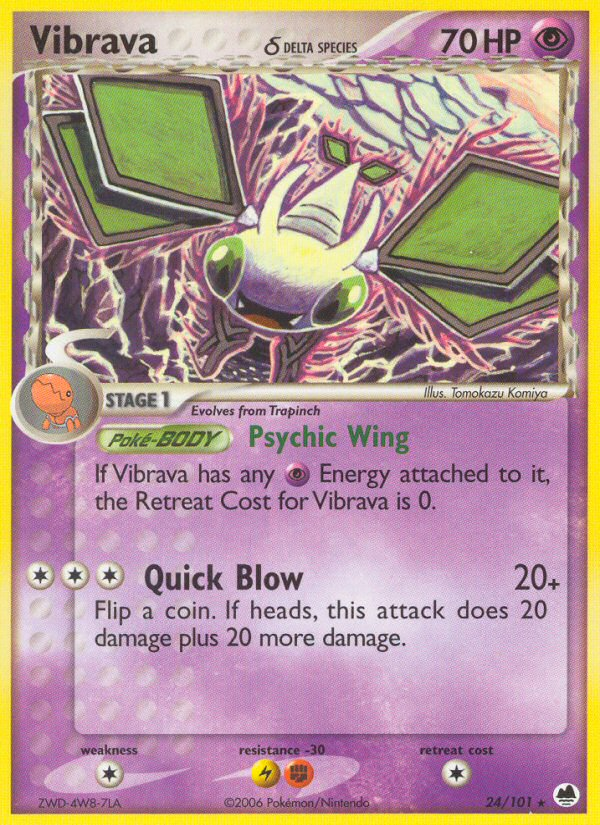 Vibrava (24/101) (Delta Species) [EX: Dragon Frontiers] - The Mythic Store | 24h Order Processing