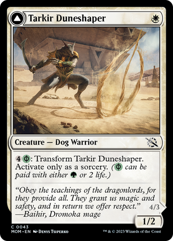 Tarkir Duneshaper // Burnished Dunestomper [March of the Machine] - The Mythic Store | 24h Order Processing