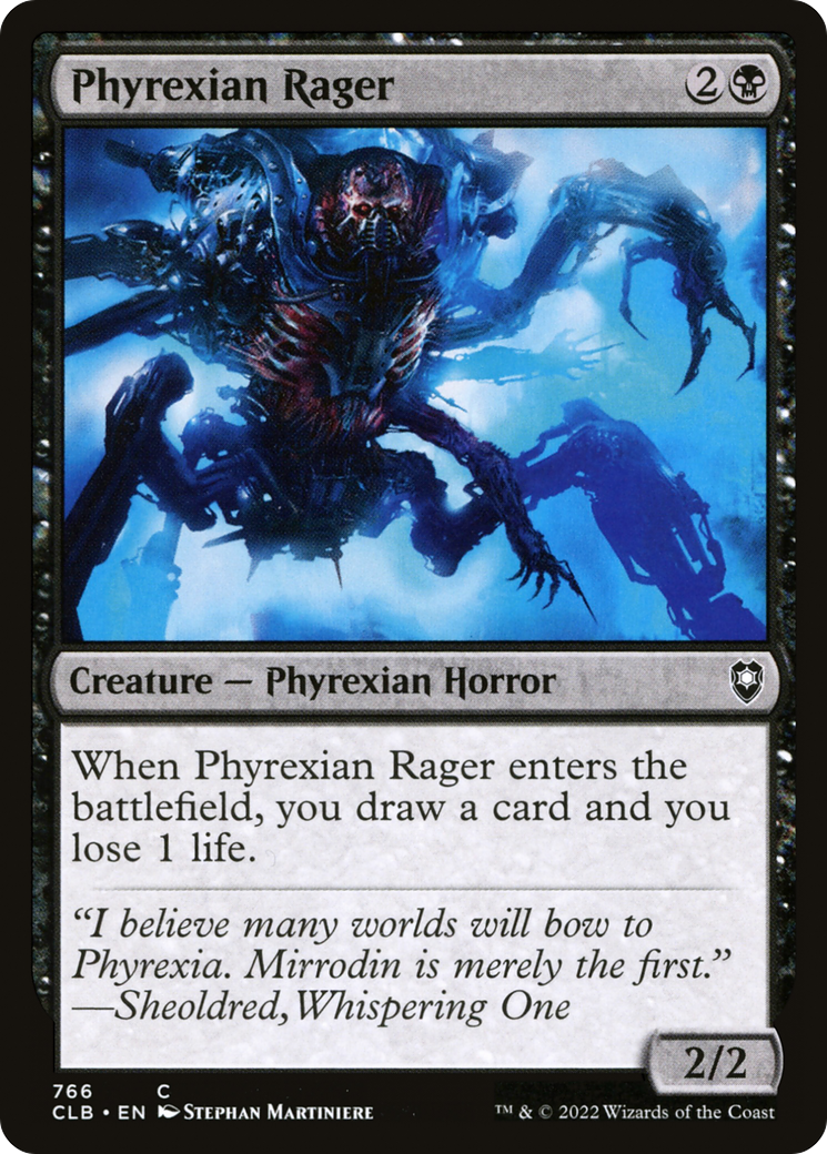 Phyrexian Rager [Commander Legends: Battle for Baldur's Gate] - The Mythic Store | 24h Order Processing