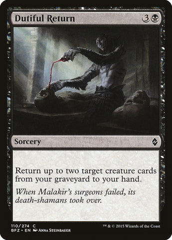 Dutiful Return [Battle for Zendikar] - The Mythic Store | 24h Order Processing