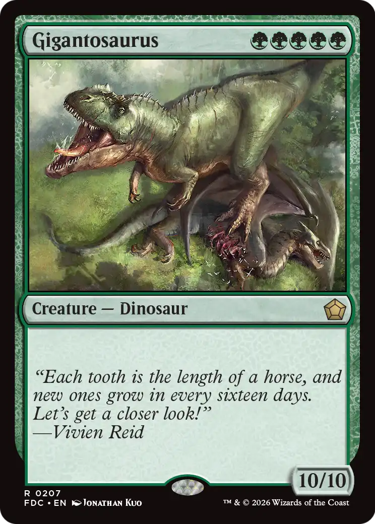 Gigantosaurus [Foundations Commander] - The Mythic Store | 24h Order Processing