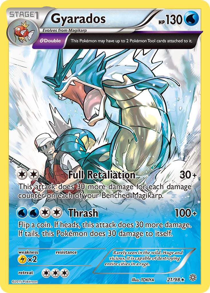Gyarados (21/98) (Cosmos Holo) (Theme Deck Exclusive) [XY: Ancient Origins] - The Mythic Store | 24h Order Processing