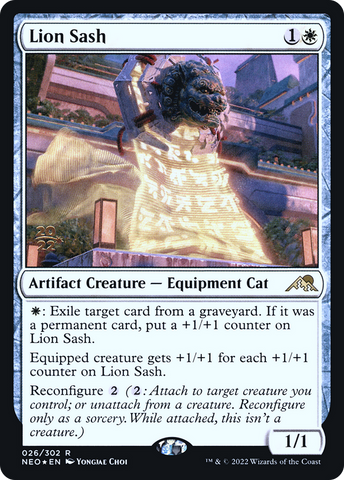 Lion Sash [Kamigawa: Neon Dynasty Prerelease Promos] - The Mythic Store | 24h Order Processing