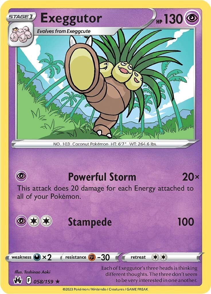 Exeggutor (058/159) [Sword & Shield: Crown Zenith] - The Mythic Store | 24h Order Processing