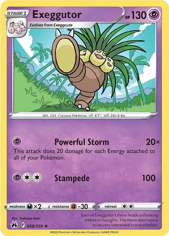 Exeggutor (058/159) [Sword & Shield: Crown Zenith] - The Mythic Store | 24h Order Processing