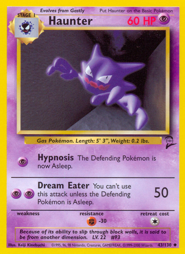 Haunter (43/130) [Base Set 2] - The Mythic Store | 24h Order Processing