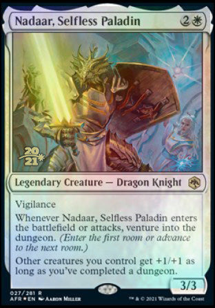 Nadaar, Selfless Paladin [Dungeons & Dragons: Adventures in the Forgotten Realms Prerelease Promos] - The Mythic Store | 24h Order Processing