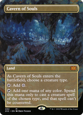 Cavern of Souls (Borderless Alternate Art) [Double Masters 2022] - The Mythic Store | 24h Order Processing