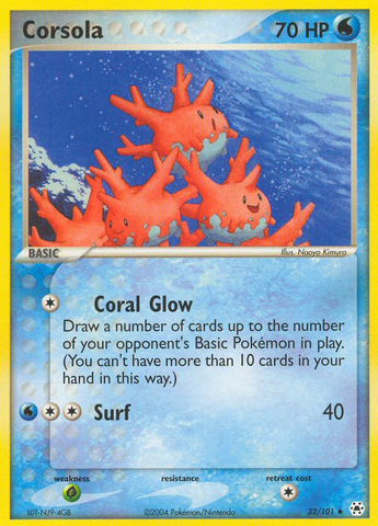 Corsola (32/101) [EX: Hidden Legends] - The Mythic Store | 24h Order Processing