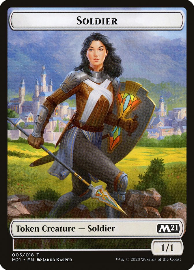 Demon // Soldier Double-Sided Token [Core Set 2021 Tokens] - The Mythic Store | 24h Order Processing