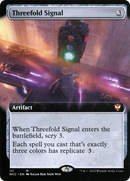 Threefold Signal (Extended Art) [Streets of New Capenna Commander] - The Mythic Store | 24h Order Processing