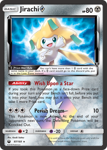 Jirachi (97/168) (Prism Star) [Sun & Moon: Celestial Storm] - The Mythic Store | 24h Order Processing