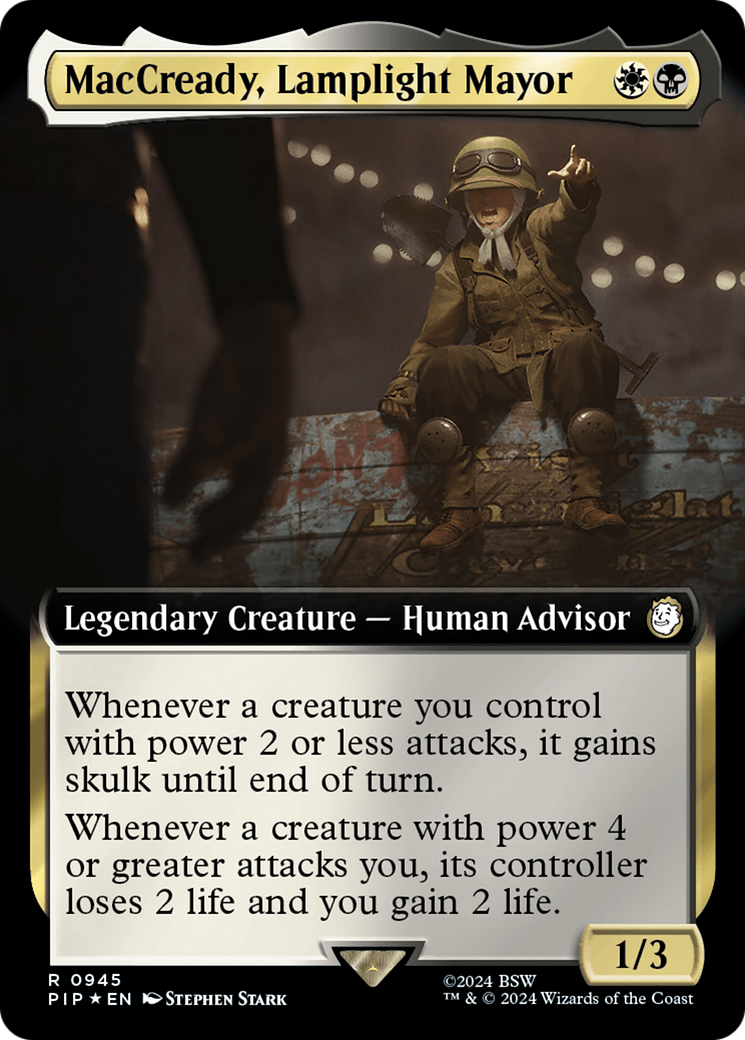 MacCready, Lamplight Mayor (Extended Art) (Surge Foil) [Fallout] - The Mythic Store | 24h Order Processing