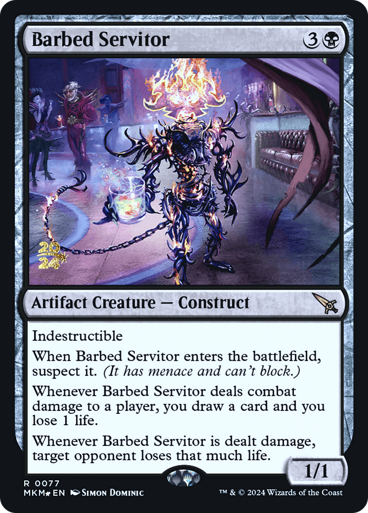 Barbed Servitor [Murders at Karlov Manor Prerelease Promos] - The Mythic Store | 24h Order Processing