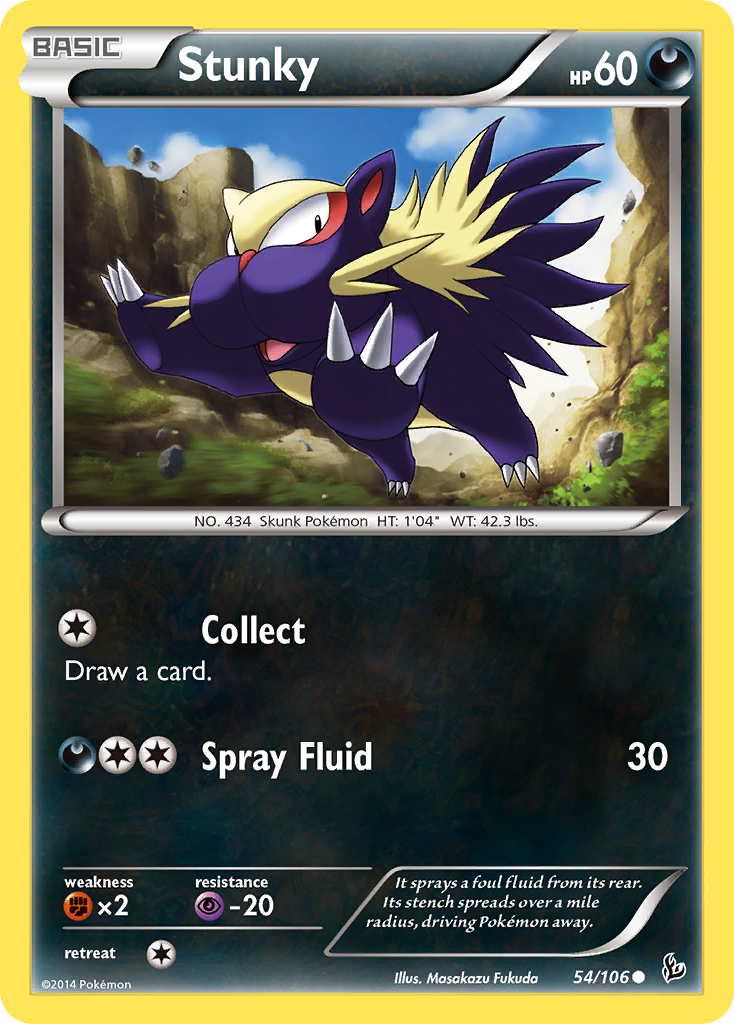 Stunky (54/106) [XY: Flashfire] - The Mythic Store | 24h Order Processing