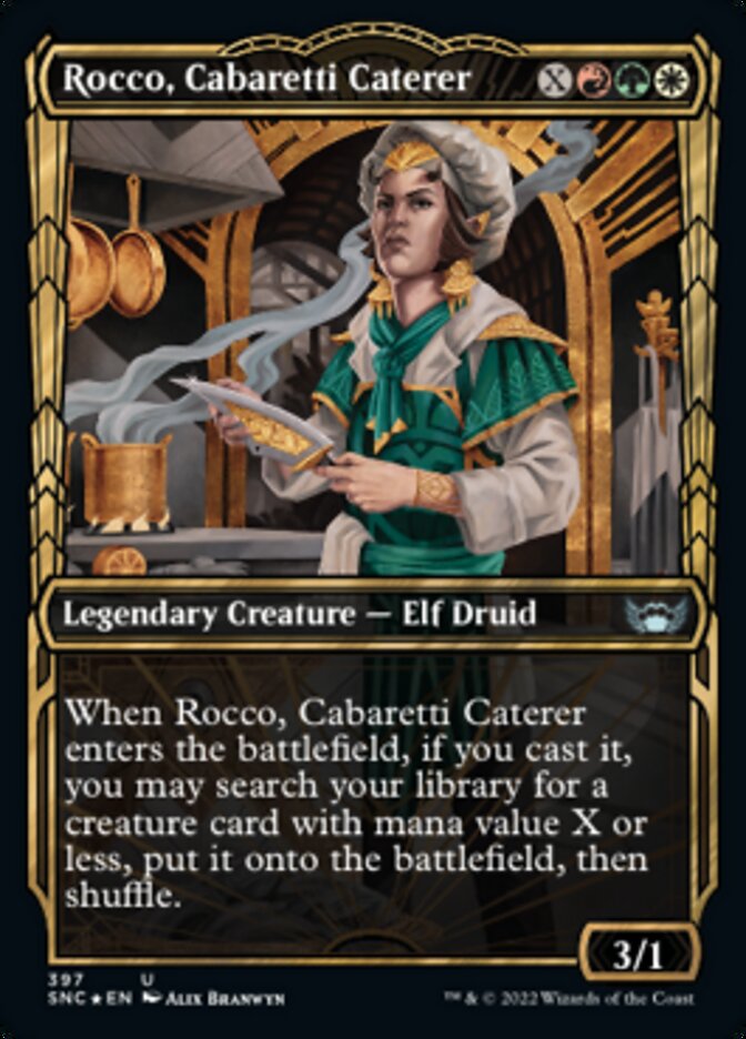 Rocco, Cabaretti Caterer (Showcase Golden Age Gilded Foil) [Streets of New Capenna] - The Mythic Store | 24h Order Processing