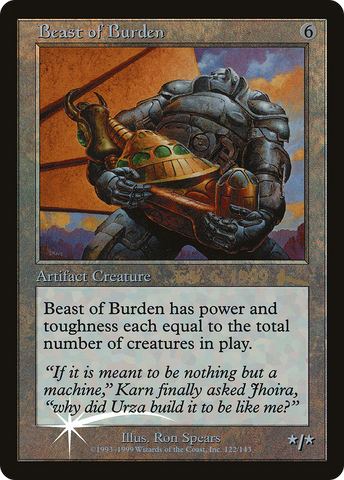 Beast of Burden [Urza's Legacy Promos] - The Mythic Store | 24h Order Processing