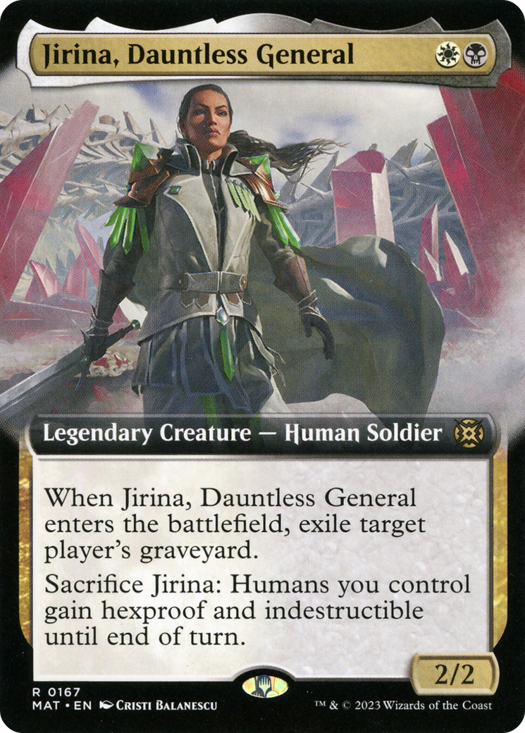 Jirina, Dauntless General (Extended Art) [March of the Machine: The Aftermath] - The Mythic Store | 24h Order Processing