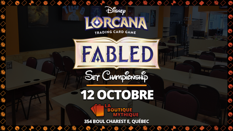 Lorcana Fabled Set Championship (12 Octobre) Ticket - The Mythic Store | 24h Order Processing