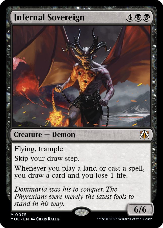 Infernal Sovereign [March of the Machine Commander] - The Mythic Store | 24h Order Processing