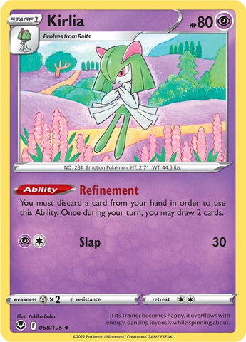 Kirlia (068/195) [Sword & Shield: Silver Tempest] - The Mythic Store | 24h Order Processing