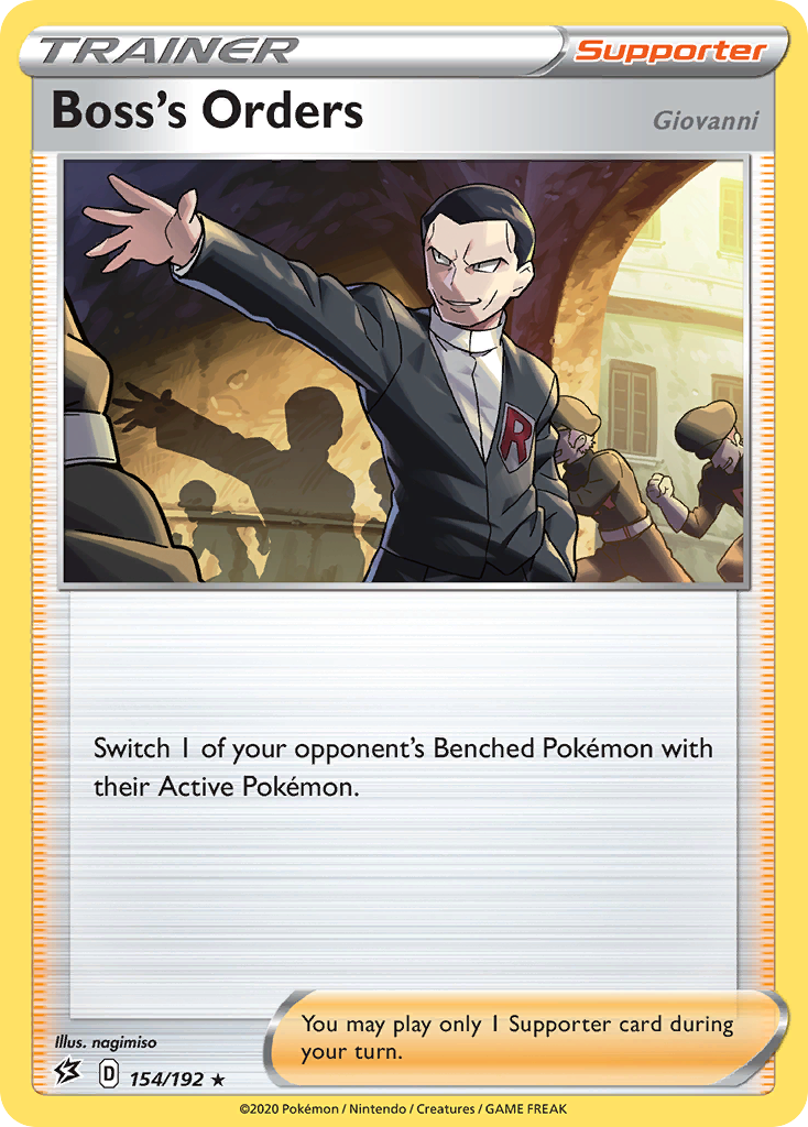 Boss's Orders (154/192) (Giovanni) [Sword & Shield: Rebel Clash] - The Mythic Store | 24h Order Processing
