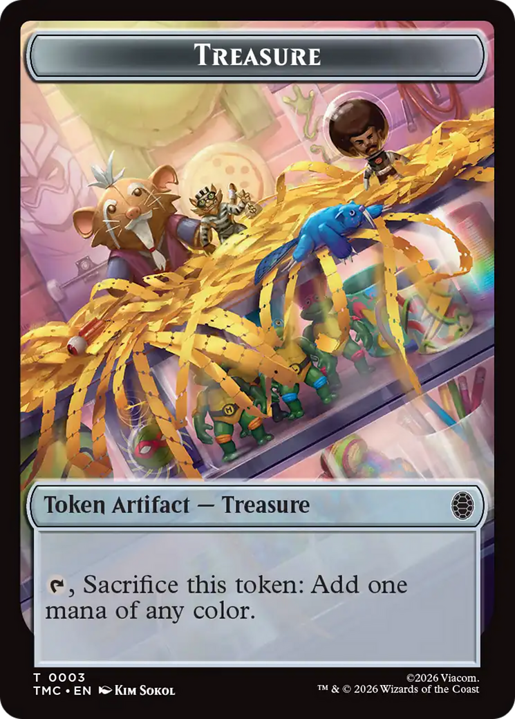 Treasure // Copy Double-Sided Token [Teenage Mutant Ninja Turtles Commander Tokens] - The Mythic Store | 24h Order Processing