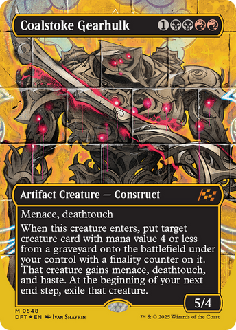 Coalstoke Gearhulk (Borderless) (First-Place Foil) [Aetherdrift] - The Mythic Store | 24h Order Processing