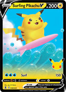Surfing Pikachu V (008/025) [Celebrations: 25th Anniversary] - The Mythic Store | 24h Order Processing