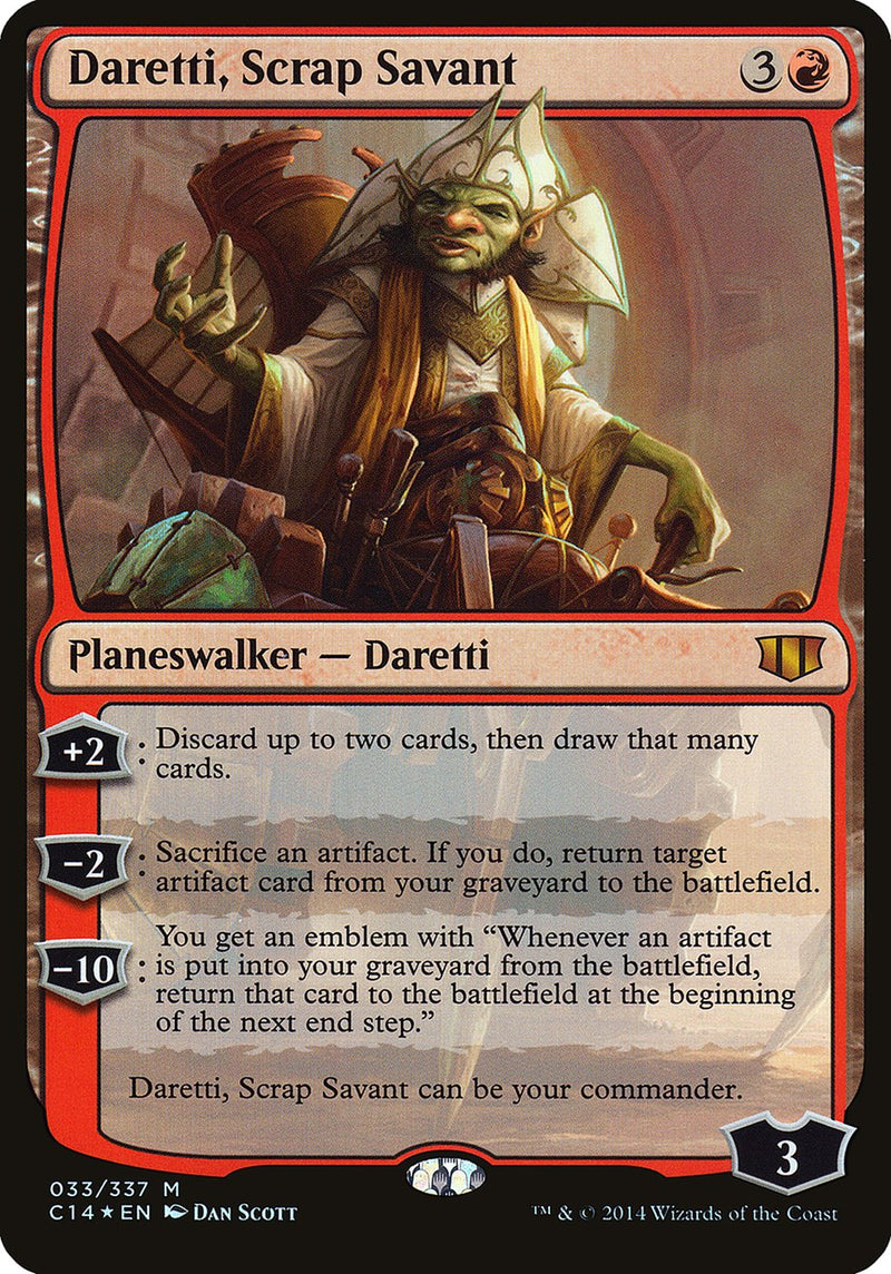 Daretti, Scrap Savant (Oversized) [Commander 2014 Oversized] - The Mythic Store | 24h Order Processing