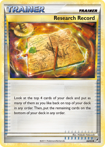 Research Record (84/95) [HeartGold & SoulSilver: Call of Legends] - The Mythic Store | 24h Order Processing