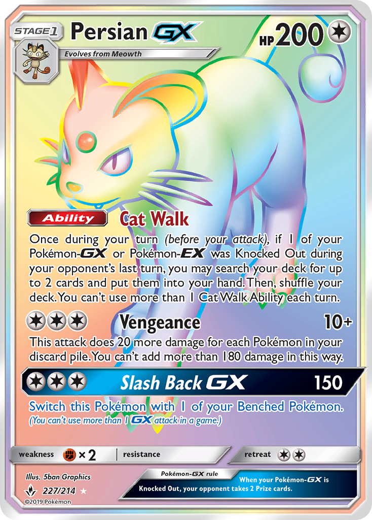 Persian GX (227/214) [Sun & Moon: Unbroken Bonds] - The Mythic Store | 24h Order Processing