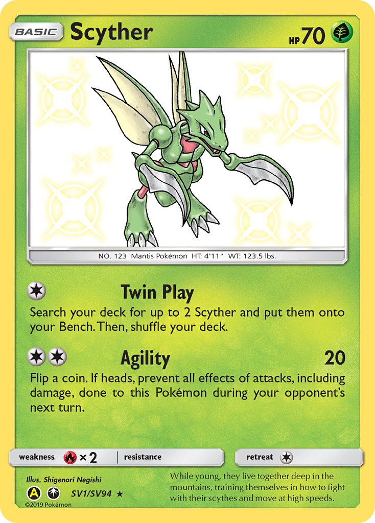 Scyther (SV1/SV94) [Sun & Moon: Hidden Fates - Shiny Vault] - The Mythic Store | 24h Order Processing