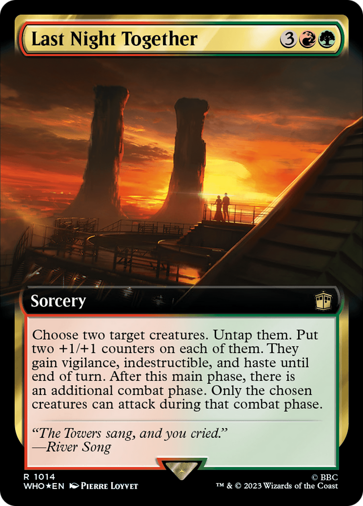 Last Night Together (Extended Art) (Surge Foil) [Doctor Who] - The Mythic Store | 24h Order Processing