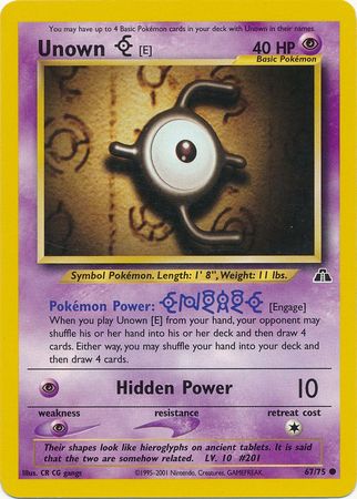 Unown [E] (67/75) [Neo Discovery Unlimited] - The Mythic Store | 24h Order Processing