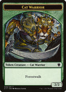 Cat Warrior (008) // Rat (003) Double-Sided Token [Commander 2017 Tokens] - The Mythic Store | 24h Order Processing