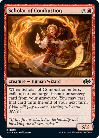 Scholar of Combustion [Foundations Jumpstart] - The Mythic Store | 24h Order Processing