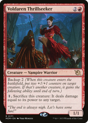 Voldaren Thrillseeker (Promo Pack) [March of the Machine Promos] - The Mythic Store | 24h Order Processing
